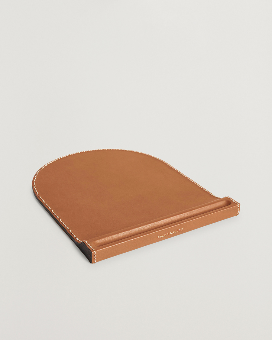 Uomini |  | Ralph Lauren Home | Brennan Leather Mouse Pad Saddle Brown