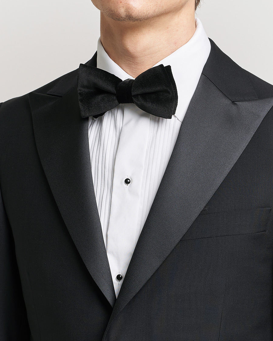 Uomini | Business & Beyond | Eton | Pre-Tied Velvet Bow Tie Black