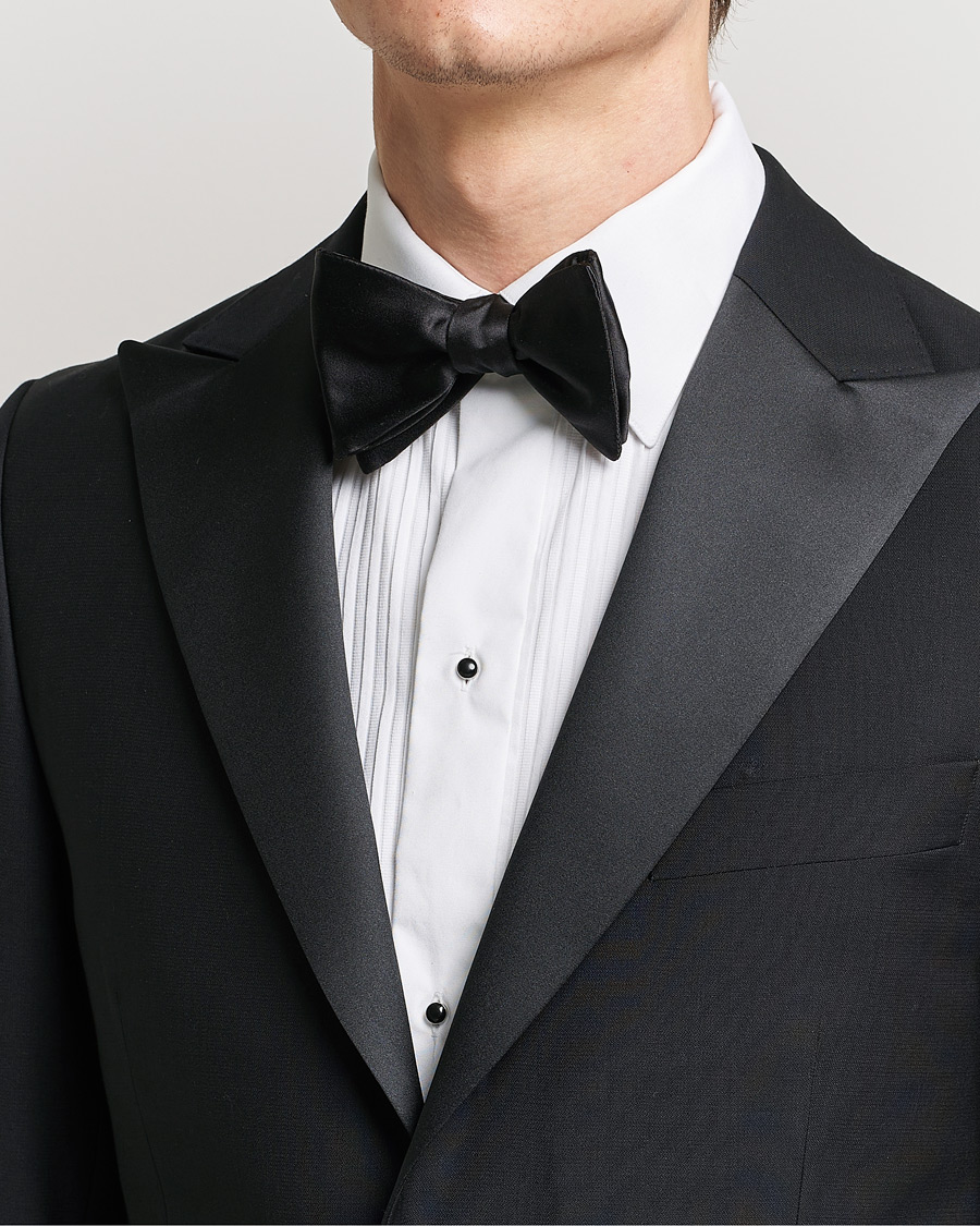 Uomini | Business & Beyond | Eton | Pre-Tied Silk Bow Tie Black