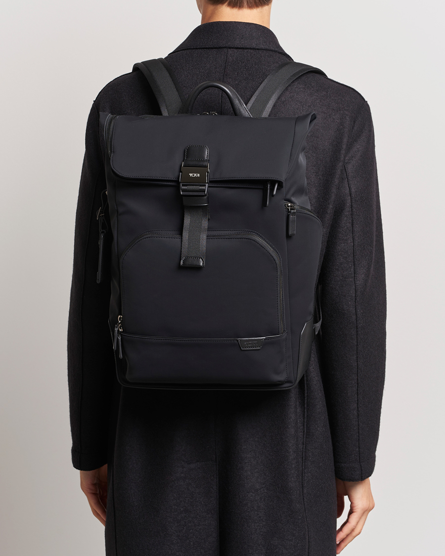 Uomini |  | TUMI | Harrison Osborn Roll Top Backpack Black