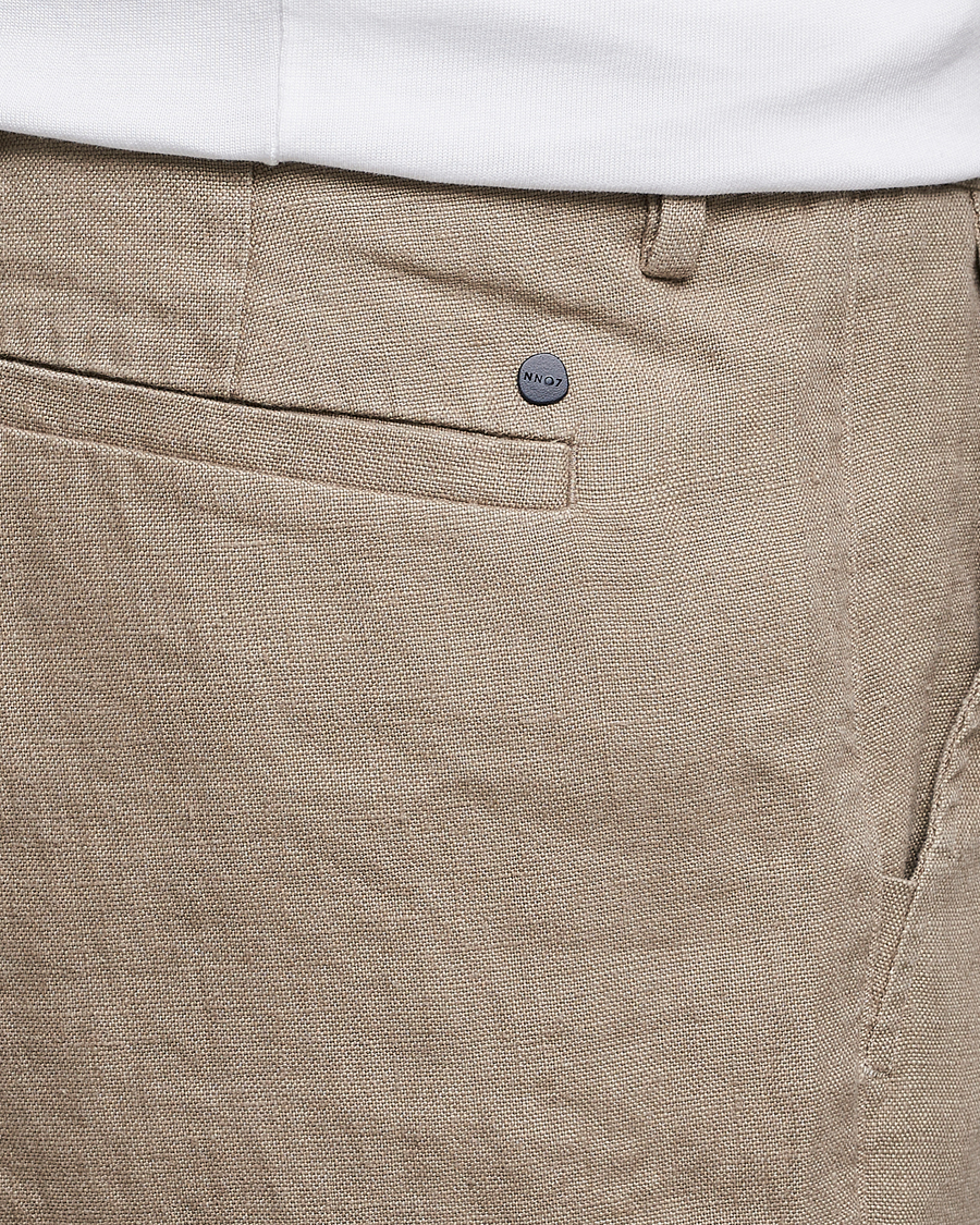 Uomini | Pantaloni | NN07 | Karl Linen Trousers Greige
