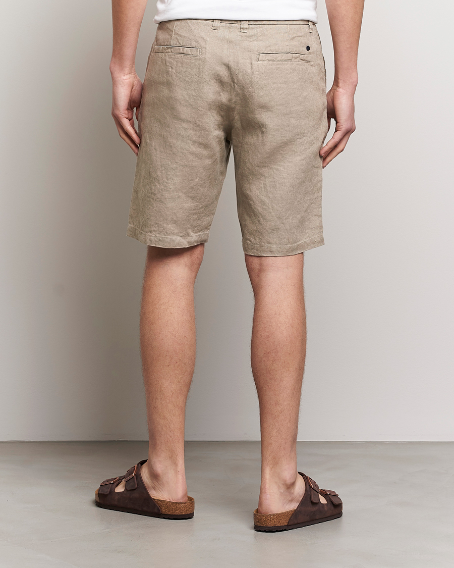 Uomini | Pantaloncini | NN07 | Crown Linen Shorts Greige