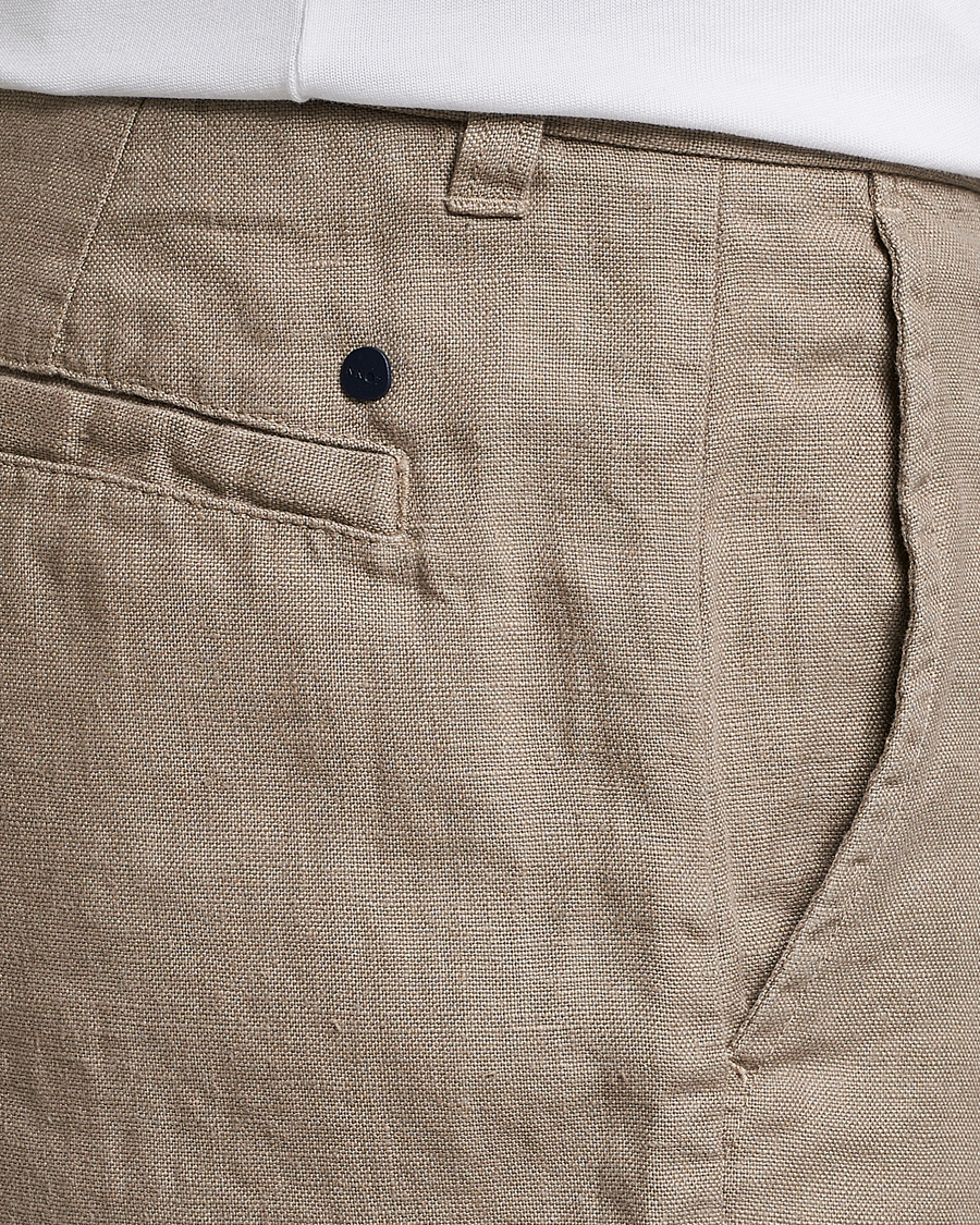 Uomini | Pantaloncini | NN07 | Crown Linen Shorts Greige