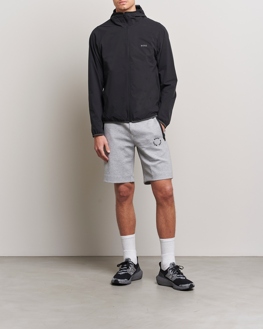 Uomini | Giacche | BOSS GREEN | Cush Shell Hoodie Jacket Black