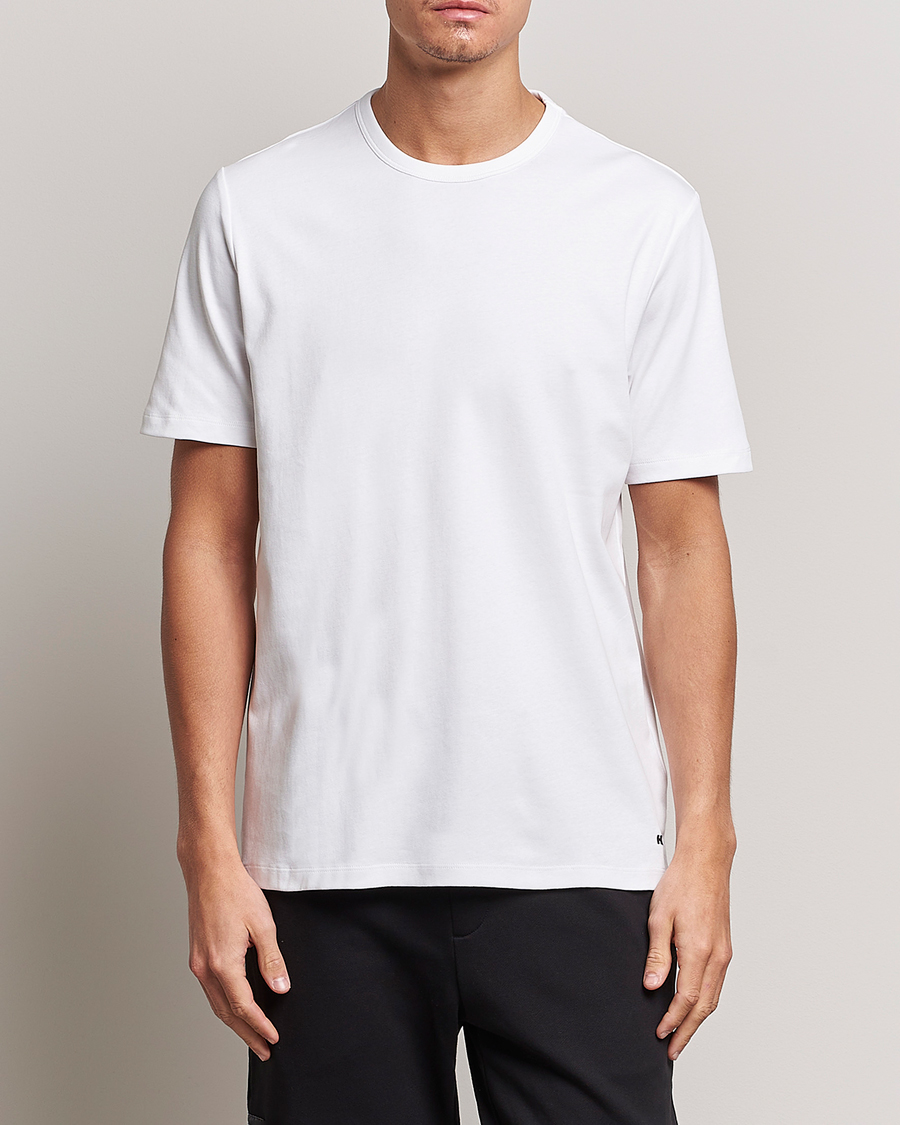 Uomini | Camicie a maniche corte | HUGO | Dozy Crew Neck T-Shirt White