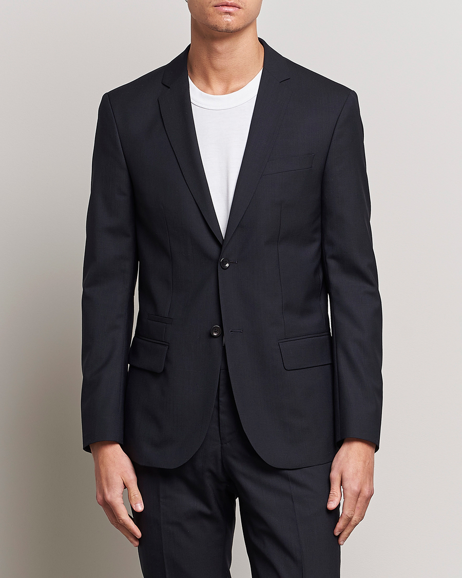 Uomini | Giacca da abito | Filippa K | Rick Cool Wool Suit Jacket Dark Navy