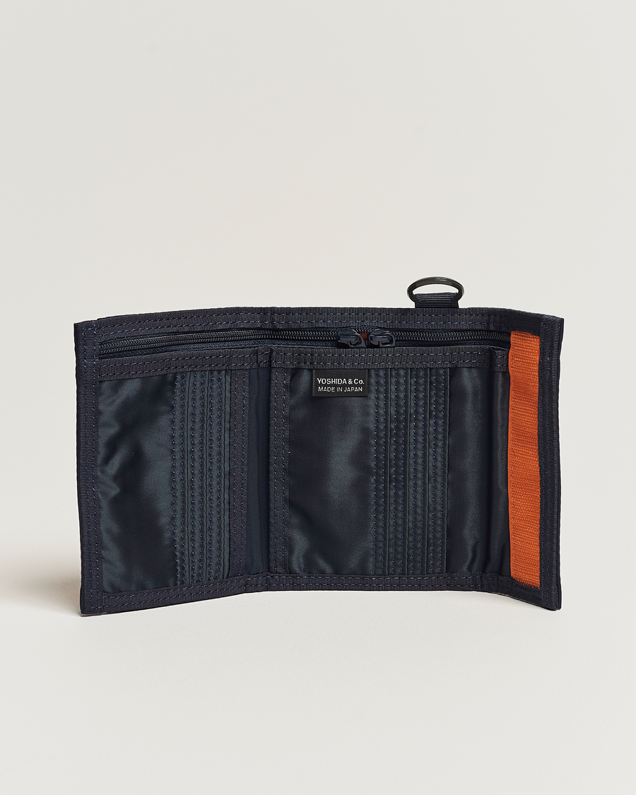 Uomini | Portafogli bi fold con zip | Porter-Yoshida & Co. | Tanker Wallet Iron Blue