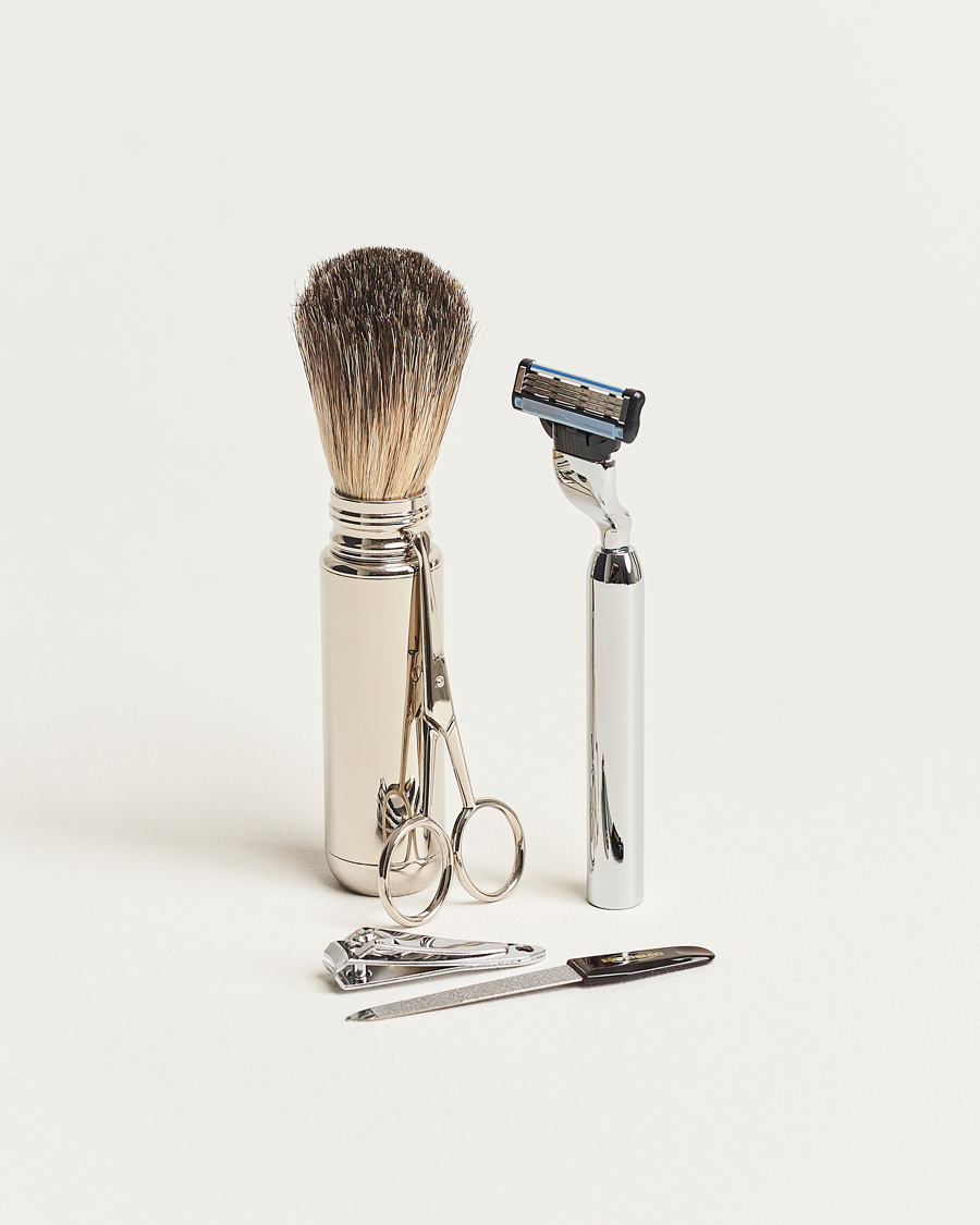 Uomini | F. Hammann | F. Hammann | Shaving and Manicure Set Dark Brown