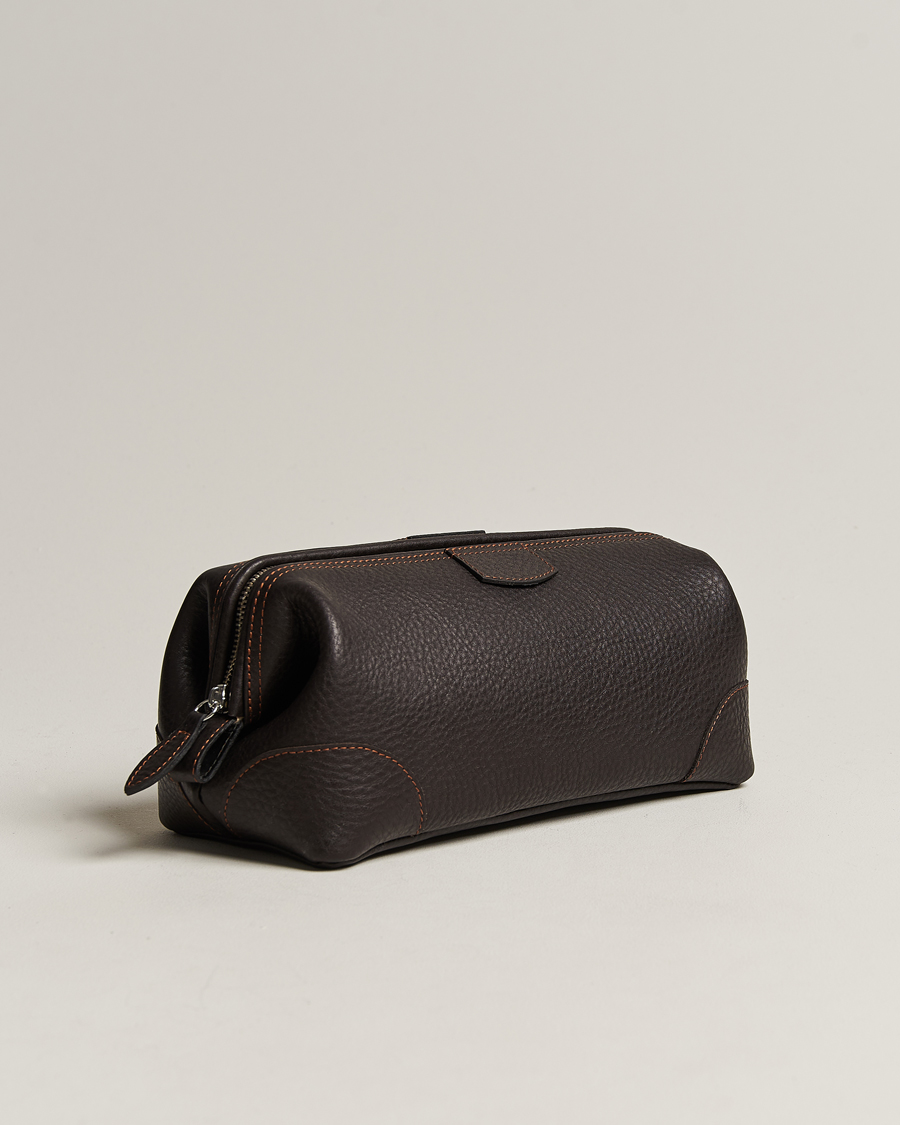 Uomini | Borse per il bucato | F. Hammann | Large Washbag Dark Brown