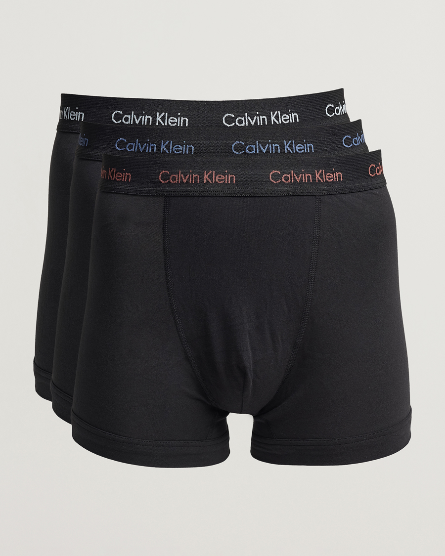 Uomini | Biancheria intima | Calvin Klein | Cotton Stretch 3-Pack Trunk Black