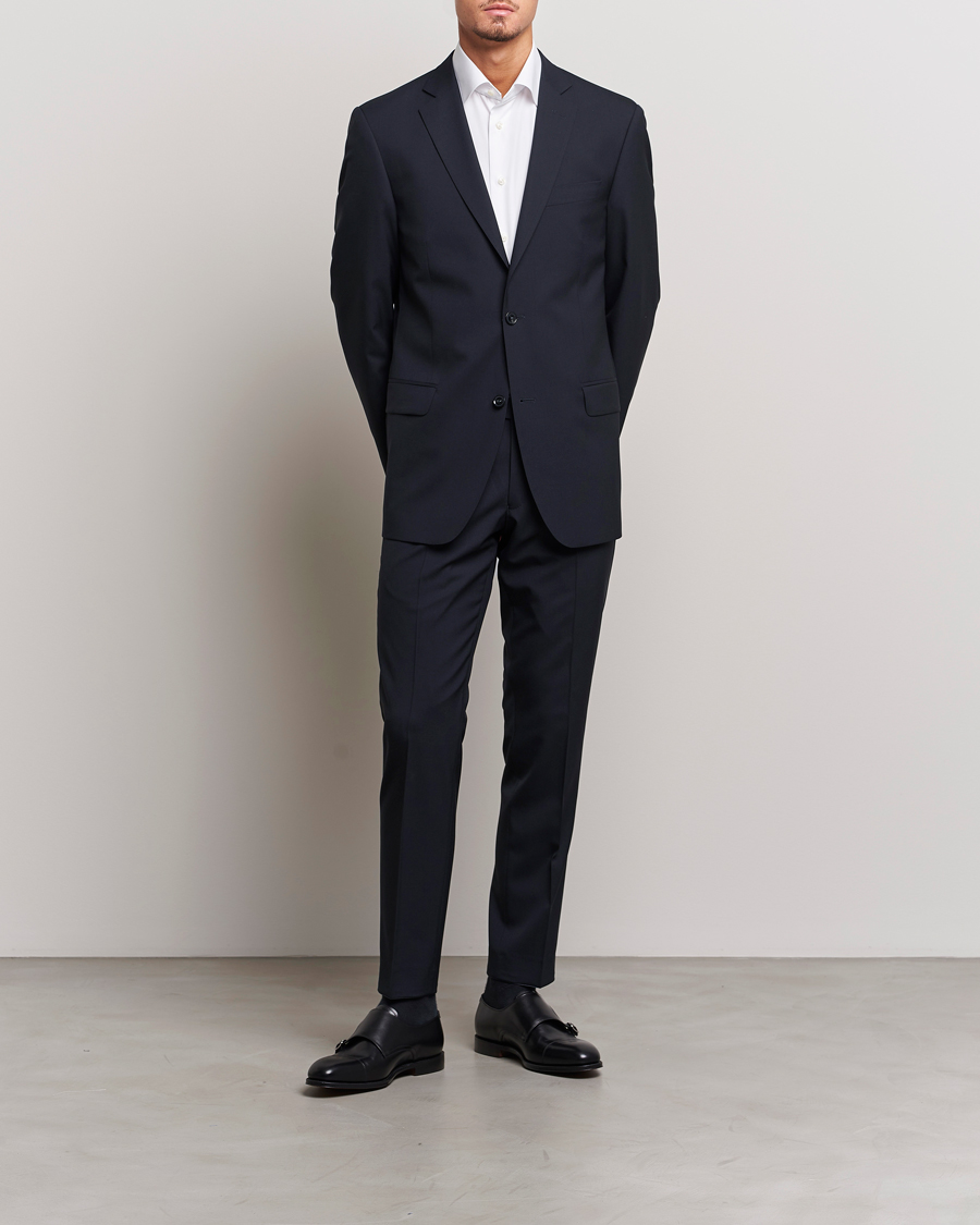 Uomini | Blazers | Oscar Jacobson | Joel Wool Blazer Navy