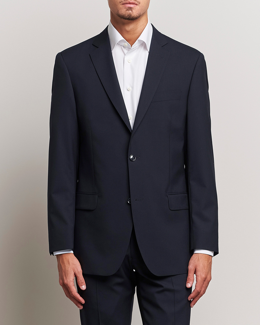 Uomini | Blazers | Oscar Jacobson | Joel Wool Blazer Navy