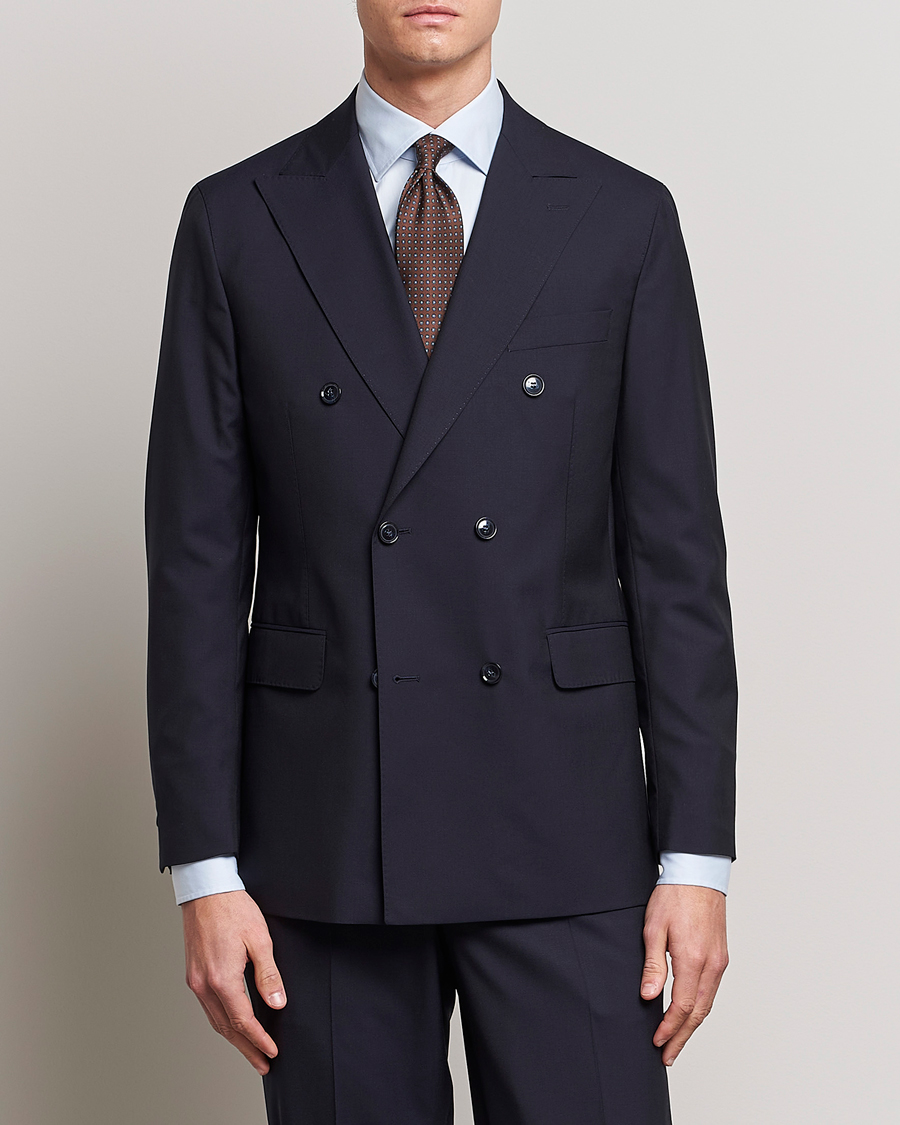 Uomini | Giacche per abiti eleganti | Oscar Jacobson | Farris Wool Blazer Navy