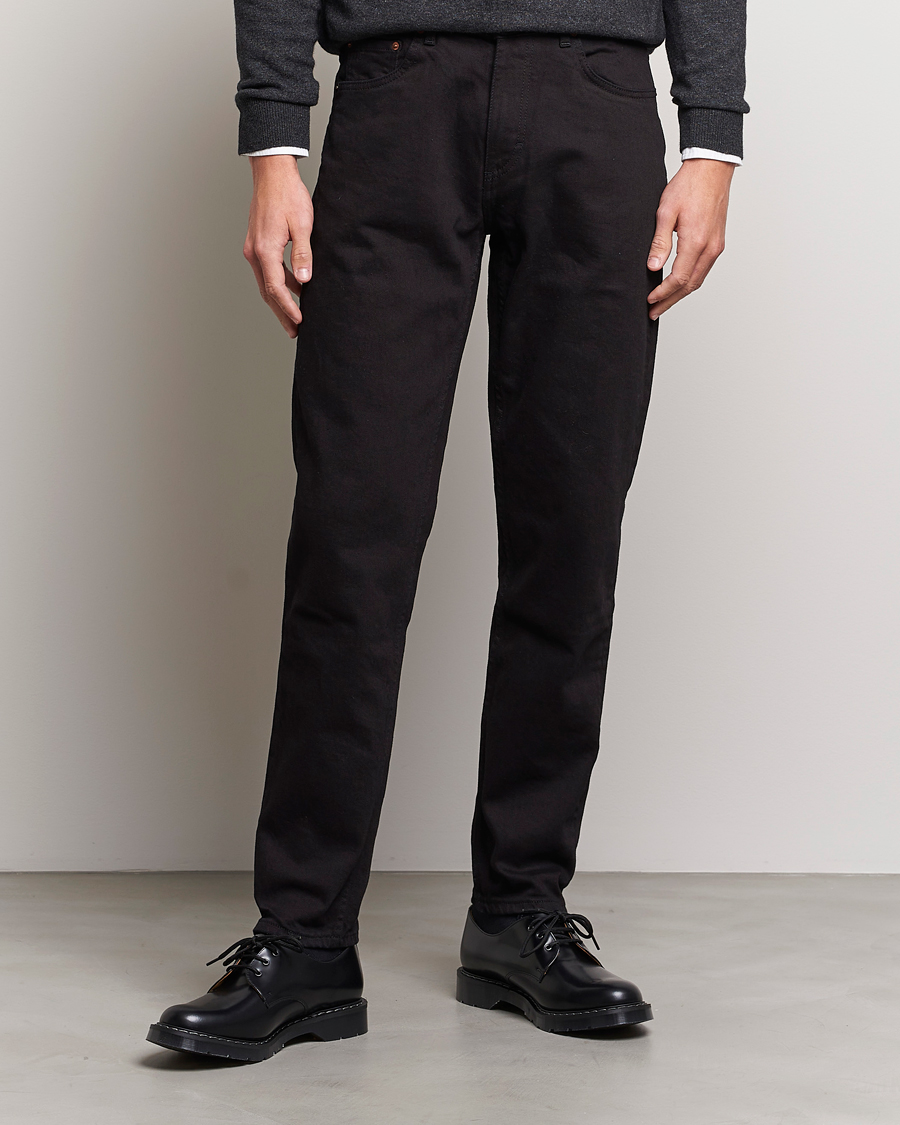 Uomini | Tapered fit | Oscar Jacobson | Karl Cotton Stretch Jeans Black