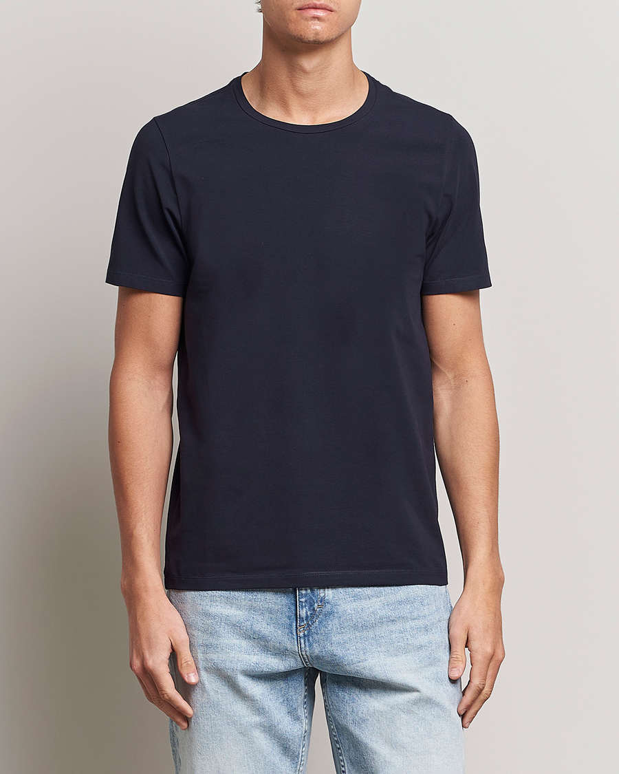 Uomini |  | Oscar Jacobson | Kyran Cotton T-shirt S-S Navy