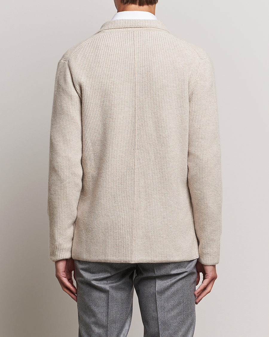 Uomini | Maglieria | Brioni | Cashmere Jacquard Cardigan Beige