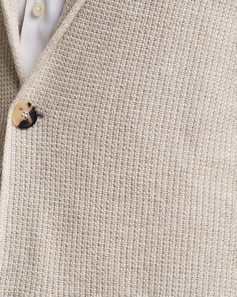 Uomini | Maglieria | Brioni | Cashmere Jacquard Cardigan Beige