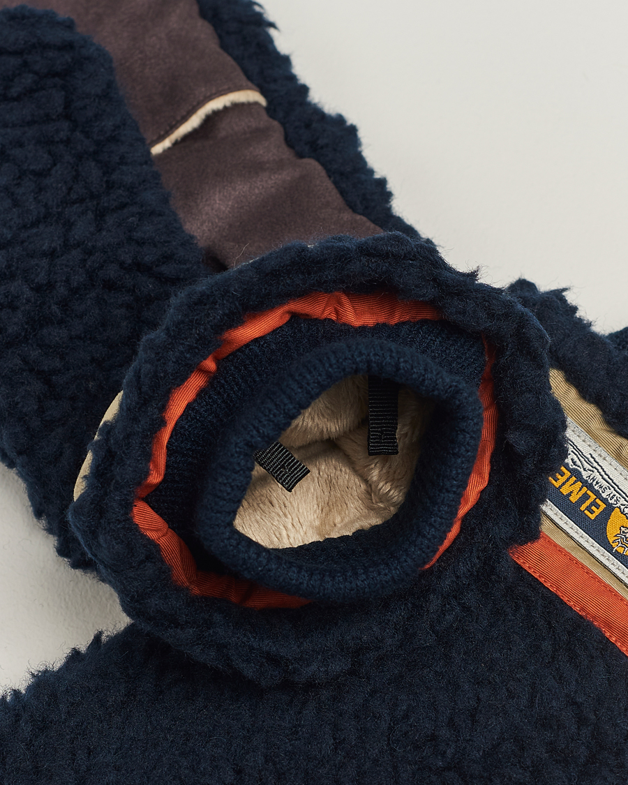 Uomini | Accessori | Elmer by Swany | Miyo Wool Teddy Mittens Navy