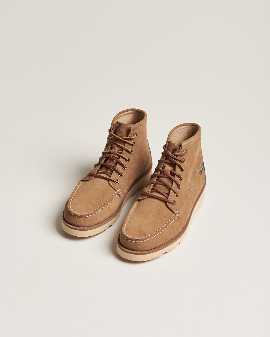 Uomini | Stivali | Sebago | Tala Oiled Suede Mid Boot Beige Camel