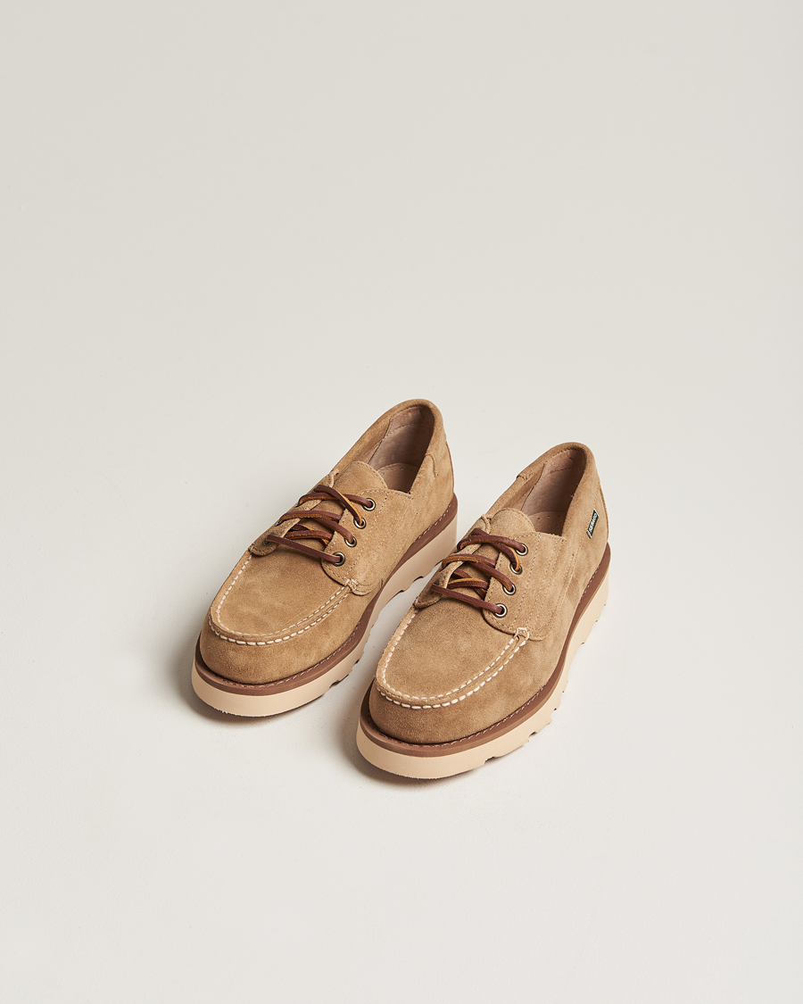 Uomini |  | Sebago | Askookfield Suede Boat Shoe Beige Camel