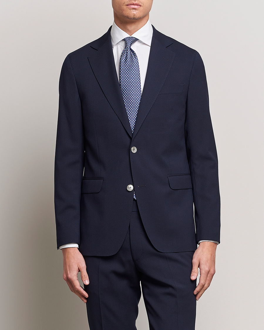 Uomini | Giacca da abito | Oscar Jacobson | Ego Wool Blazer Blue