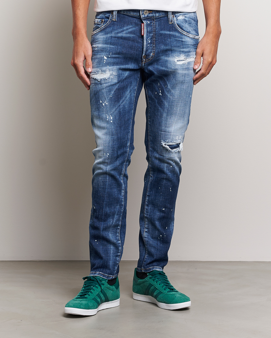 Uomini | Jeans | Dsquared2 | Skater Jeans Light Blue Wash