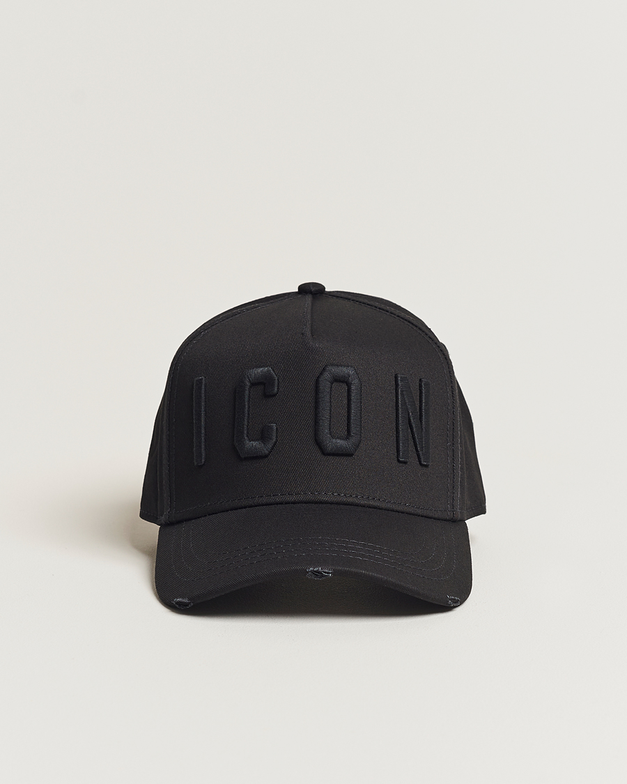Uomini | Dsquared2 Icon Baseball Cap Black/Black | Dsquared2 | Icon Baseball Cap Black/Black