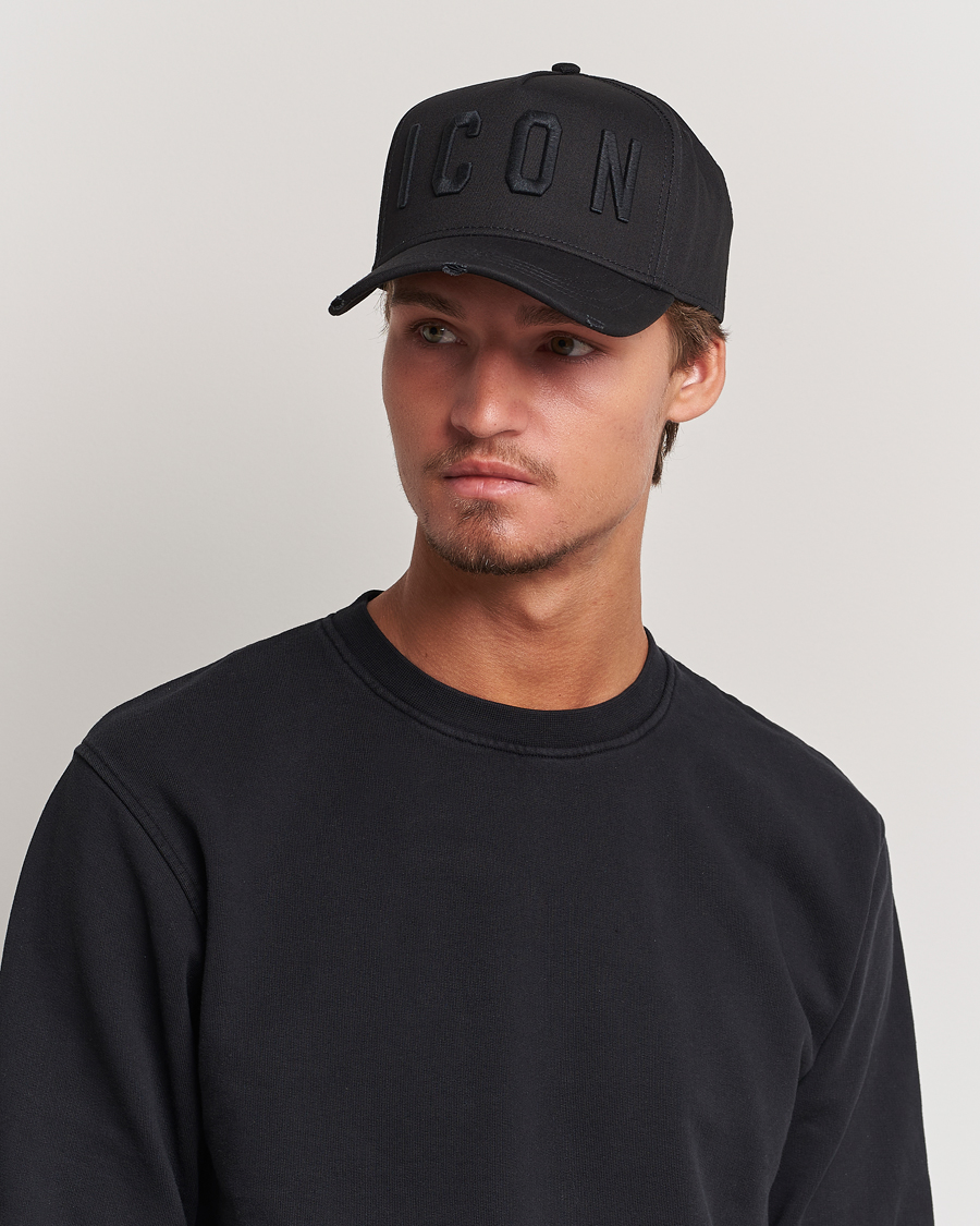 Uomini |  | Dsquared2 | Icon Baseball Cap Black/Black