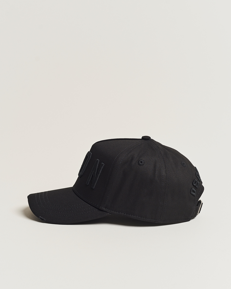 Uomini | Dsquared2 Icon Baseball Cap Black/Black | Dsquared2 | Icon Baseball Cap Black/Black