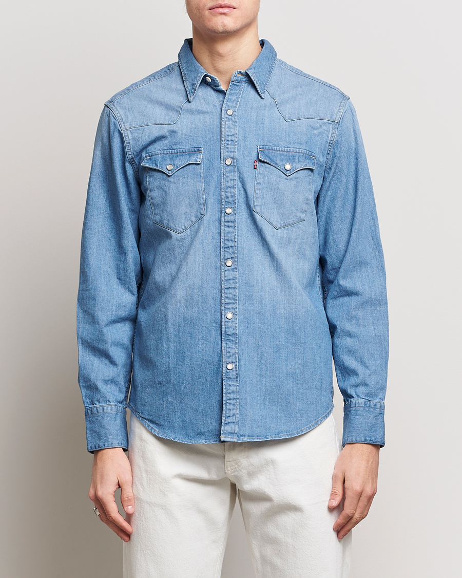 Uomini | Camicie in denim | Levi\'s | Barstow Western Standard Shirt Light Blue