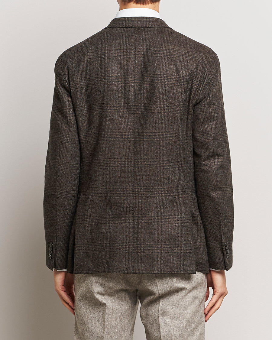 Uomini | Blazers | Boglioli | K Jacket Prince Of Wales Blazer Dark Brown