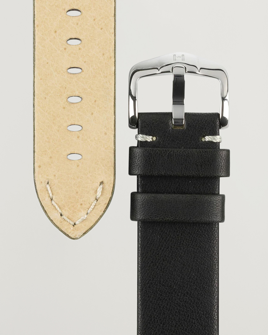 Uomini |  | HIRSCH | Ranger Retro Leather Watch Strap Black