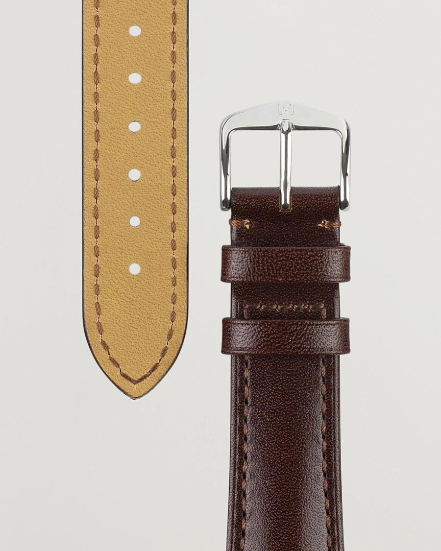 Uomini |  | HIRSCH | Siena Tuscan Leather Watch Strap Brown