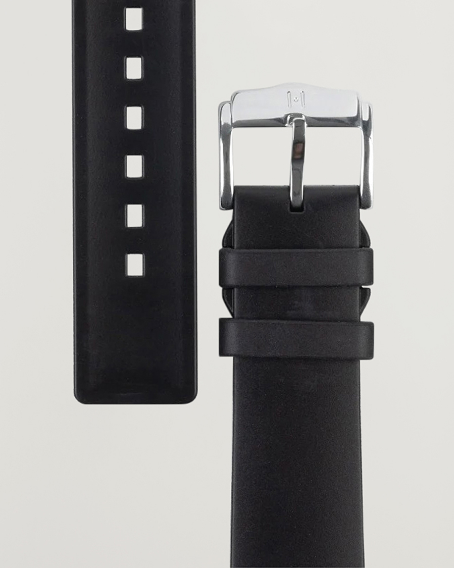 Uomini | Cinturini per orologi | HIRSCH | Pure Natural Rubber Watch Strap Black