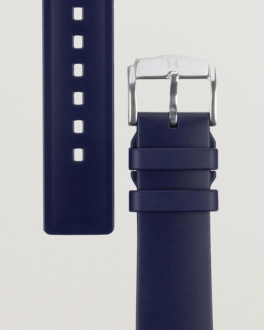 Uomini | Cinturini per orologi | HIRSCH | Pure Natural Rubber Watch Strap Blue