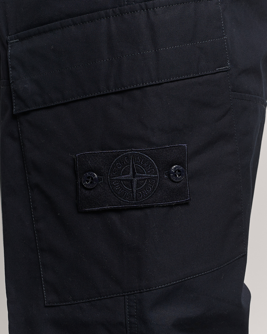 Uomini | Pantaloni | Stone Island | Ghost Piece O-Ventile Trousers Navy Blue
