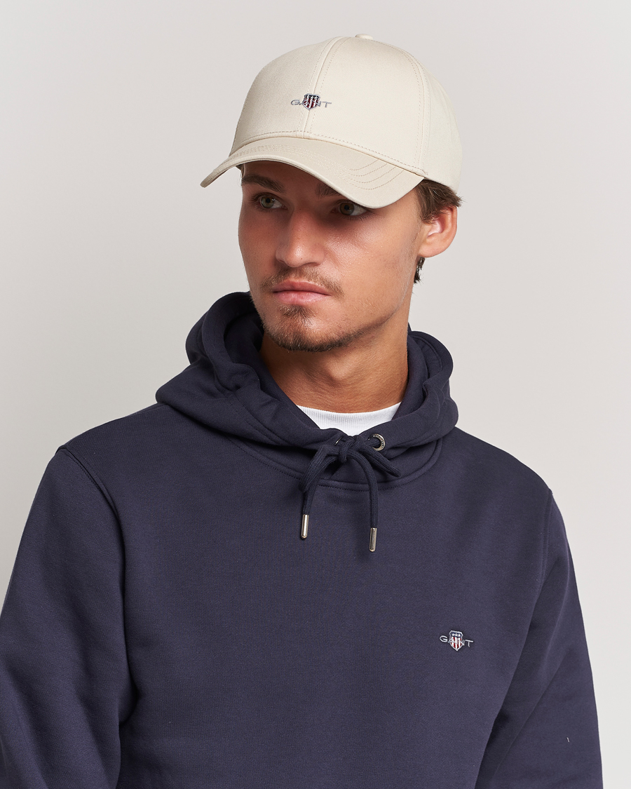 Uomini | Cappelli con visiera | GANT | High Cotton Twill Cap Putty