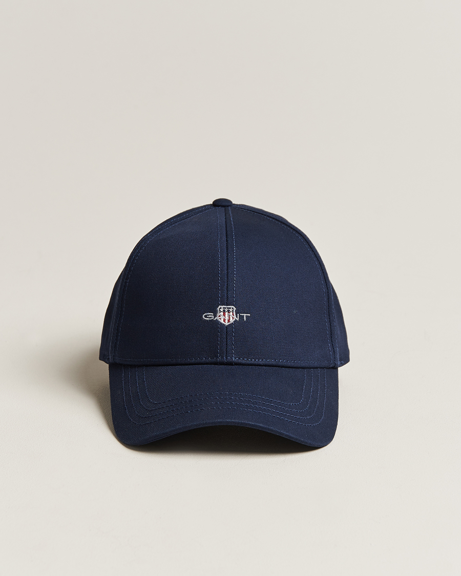 Uomini | GANT High Cotton Twill Cap Marine | GANT | High Cotton Twill Cap Marine
