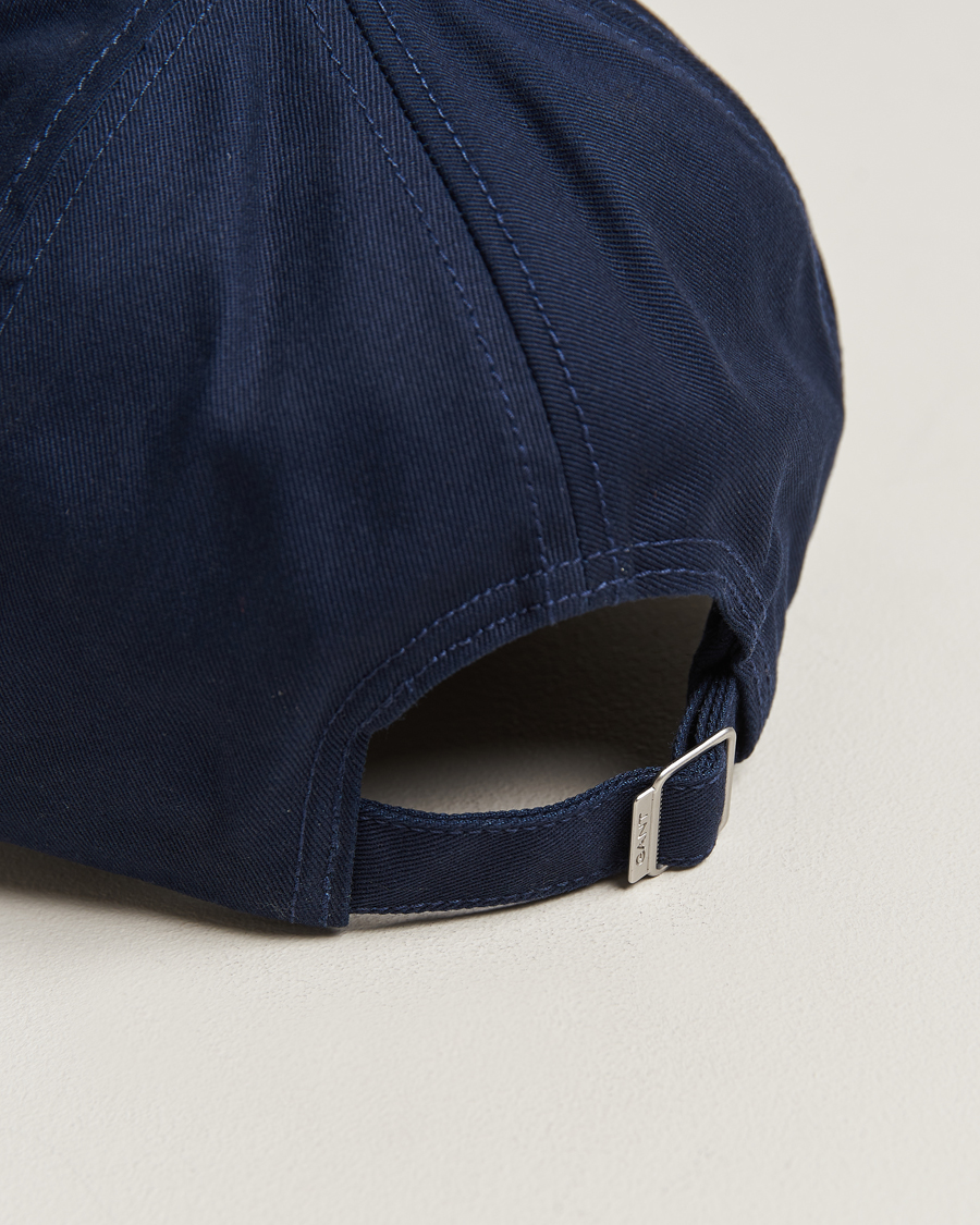 Uomini | GANT High Cotton Twill Cap Marine | GANT | High Cotton Twill Cap Marine