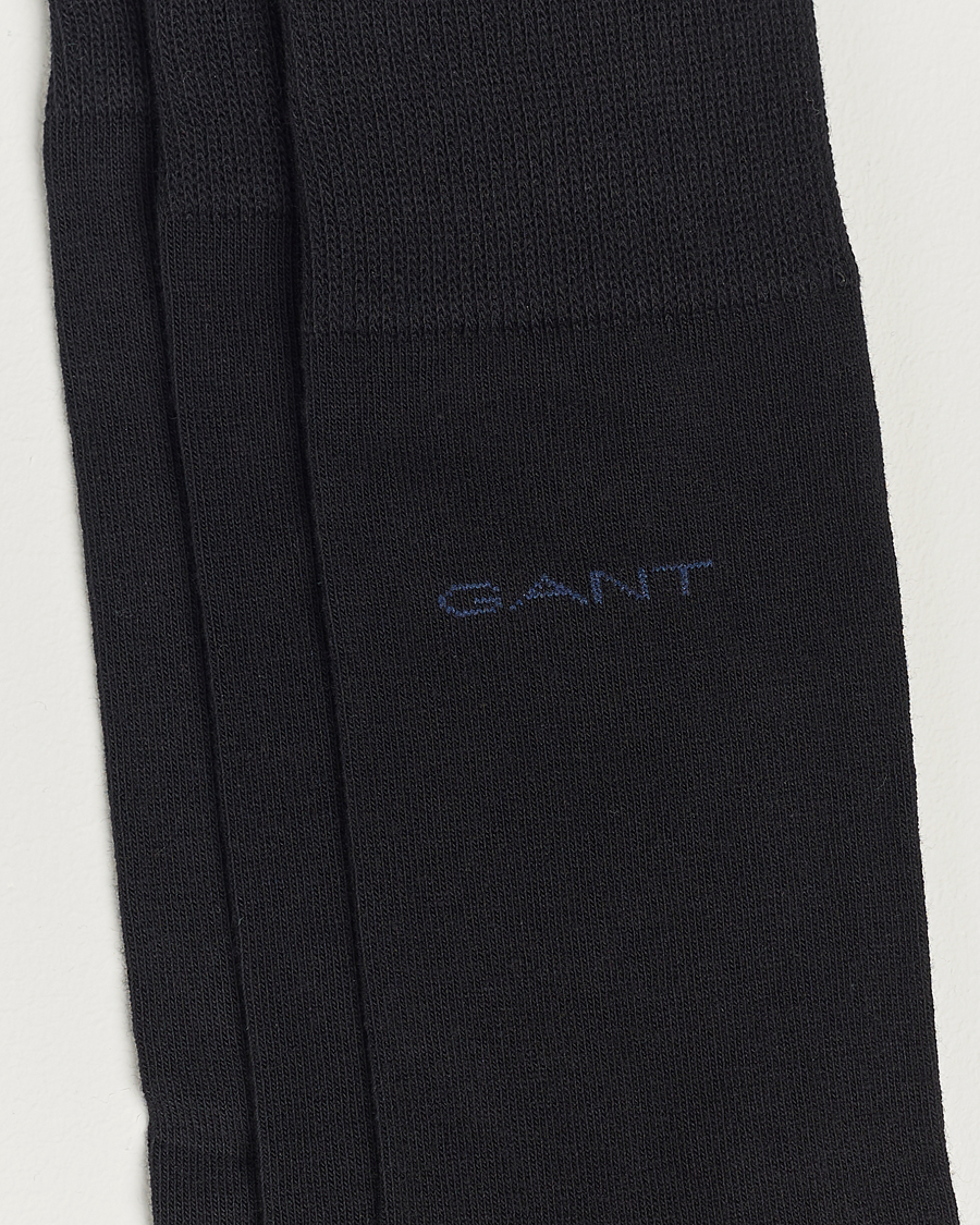 Uomini | Biancheria intima | GANT | 3-Pack Cotton Socks Black