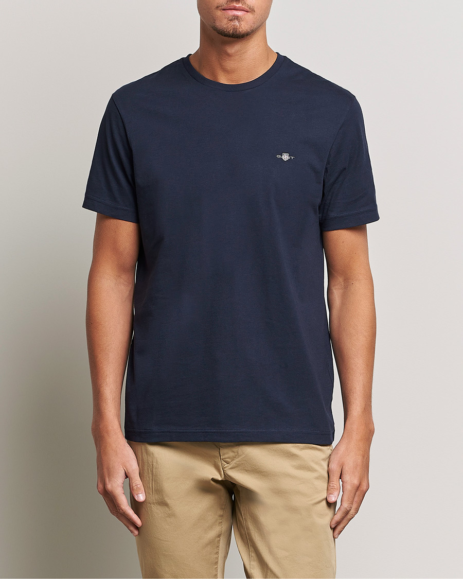 Uomini |  | GANT | The Original Solid T-Shirt Evening Blue