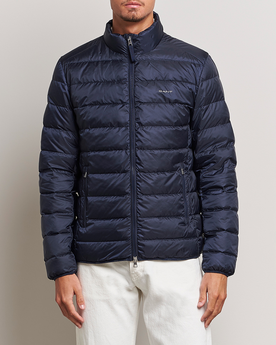 Uomini | Giacche | GANT | The Light Down Jacket Evening Blue