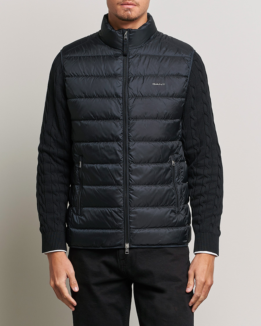 Uomini | Giacche | GANT | The Light Down Gilet Black