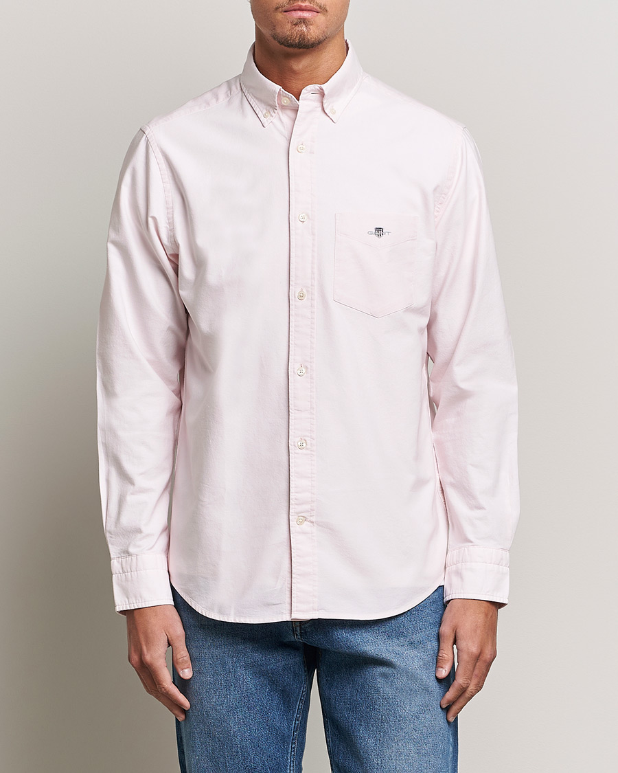 Uomini |  | GANT | Regular Fit Oxford Shirt Light Pink