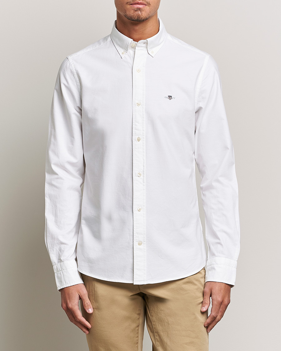 Uomini | Camicie oxford | GANT | Slim Fit Oxford Shirt White