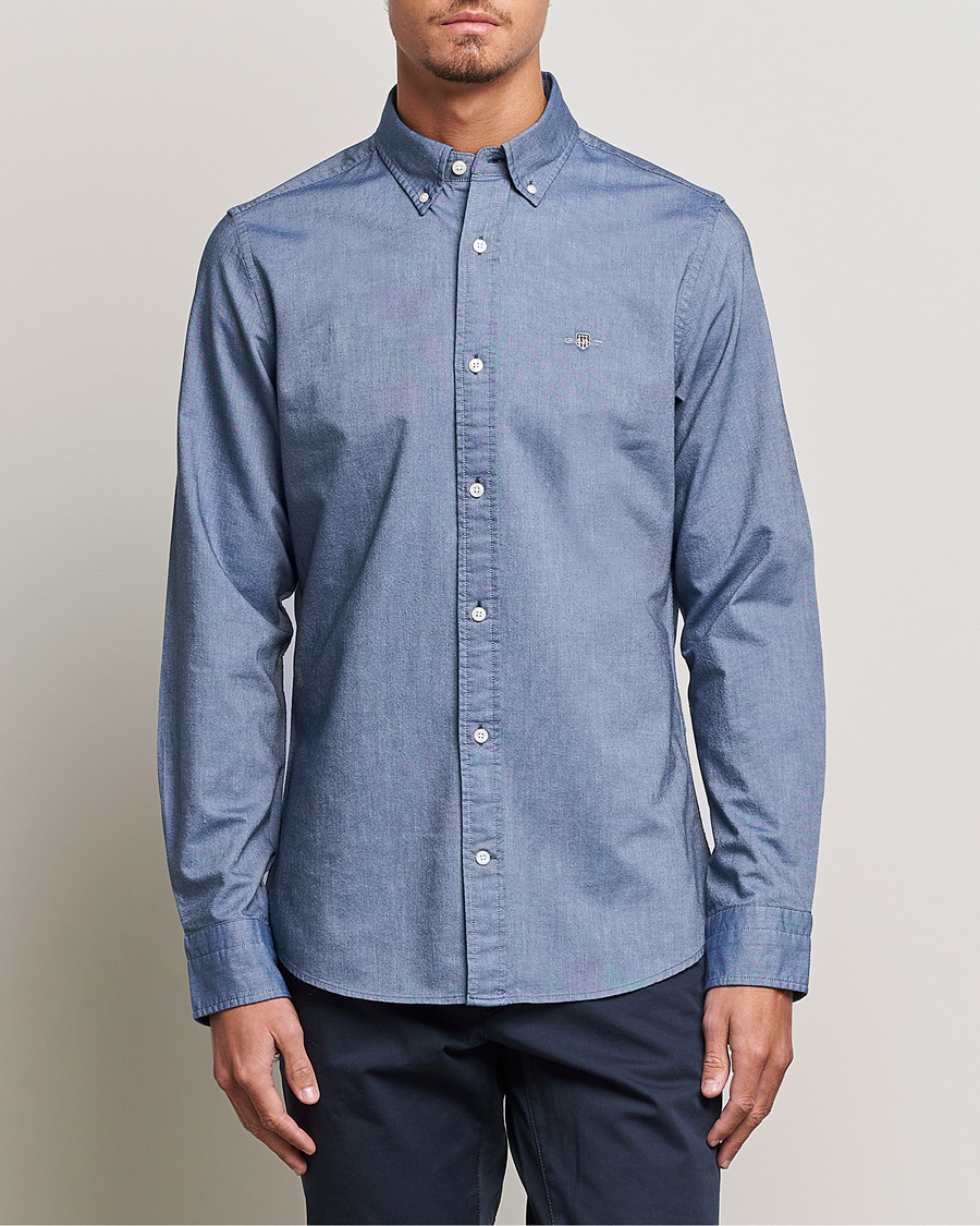 Uomini | Camicie oxford | GANT | Slim Fit Oxford Shirt Persian Blue