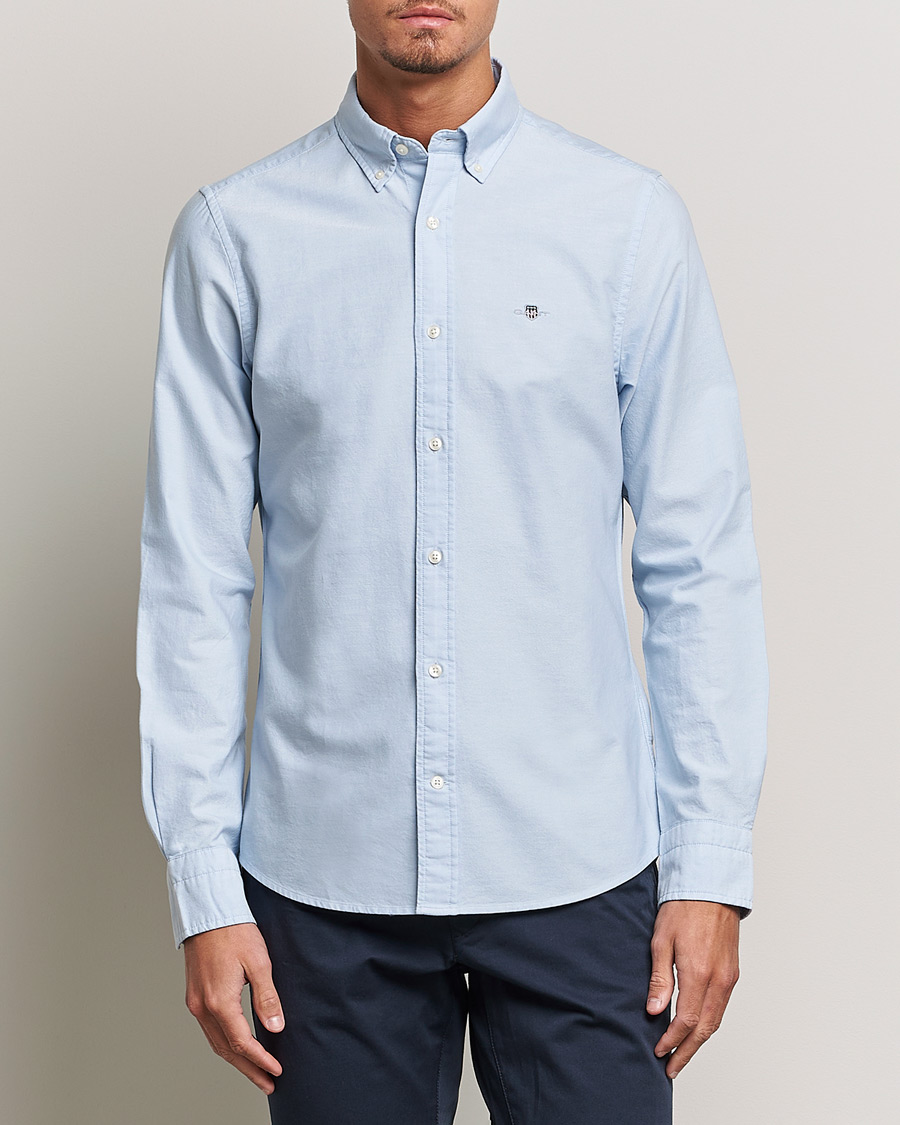 Uomini | Camicie oxford | GANT | Slim Fit Oxford Shirt Light Blue