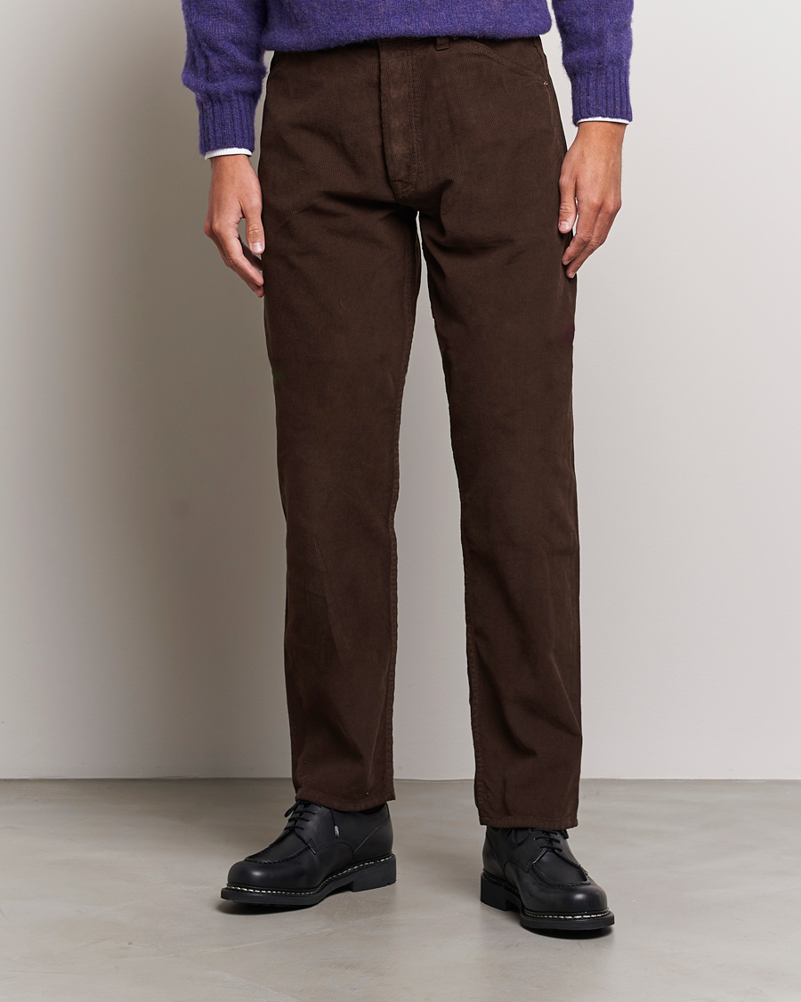 Uomini | Pantaloni casual | Drake\'s | 5-Pocket Selvedge Needlecord Jeans Brown