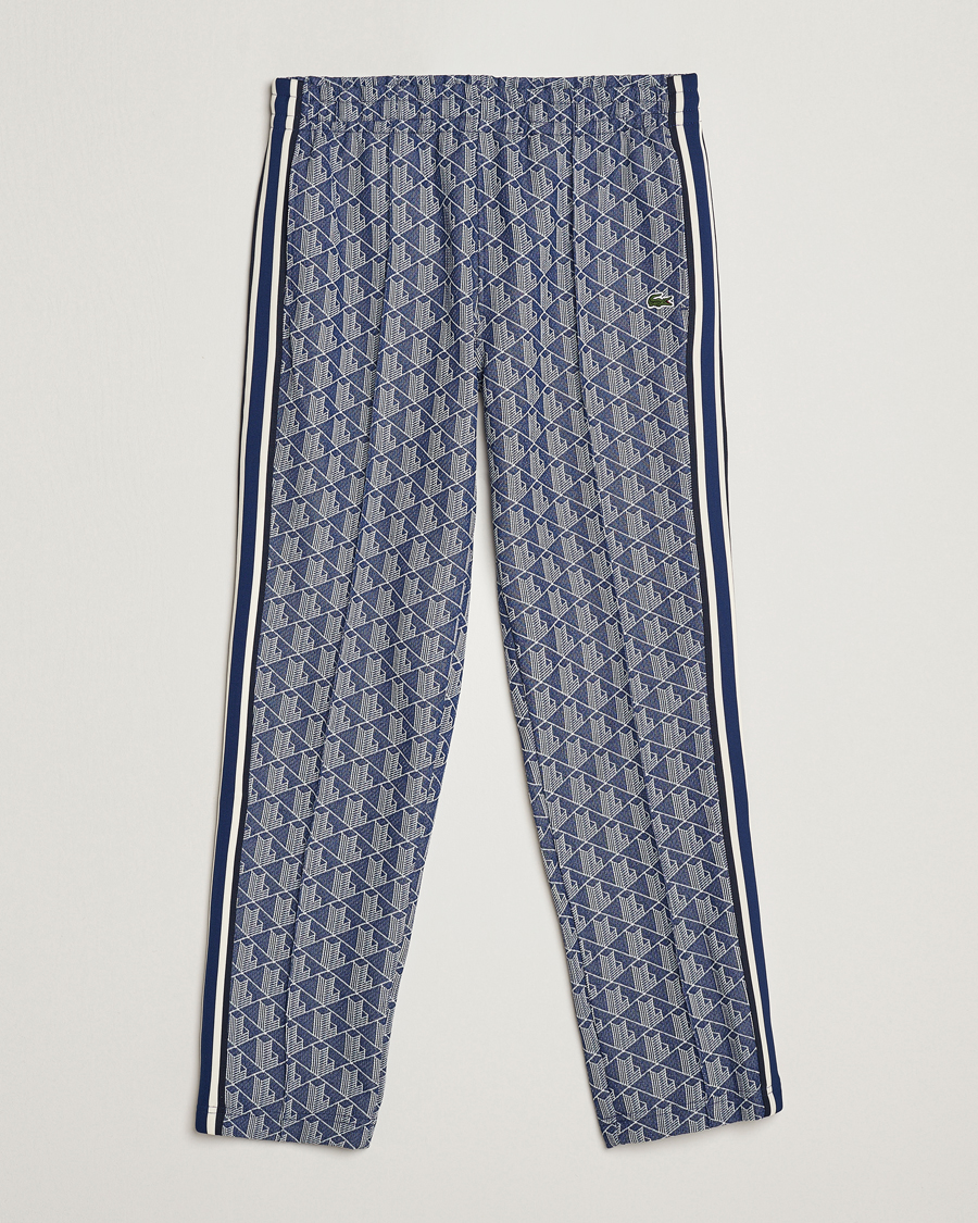 Uomini | Pantaloni | Lacoste | Monogram Tracksuit Pants Methylene/Flour