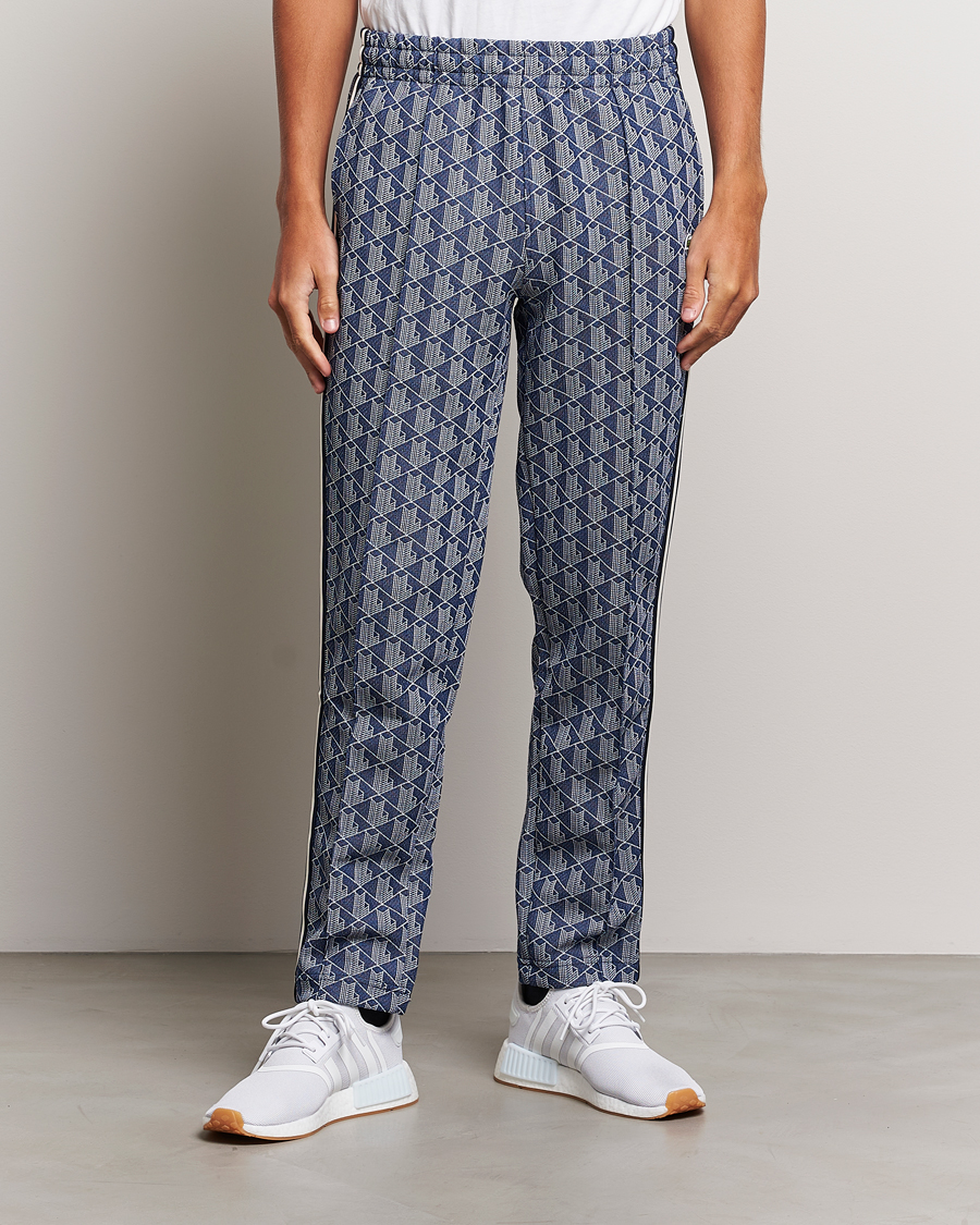 Uomini | Pantaloni | Lacoste | Monogram Tracksuit Pants Methylene/Flour